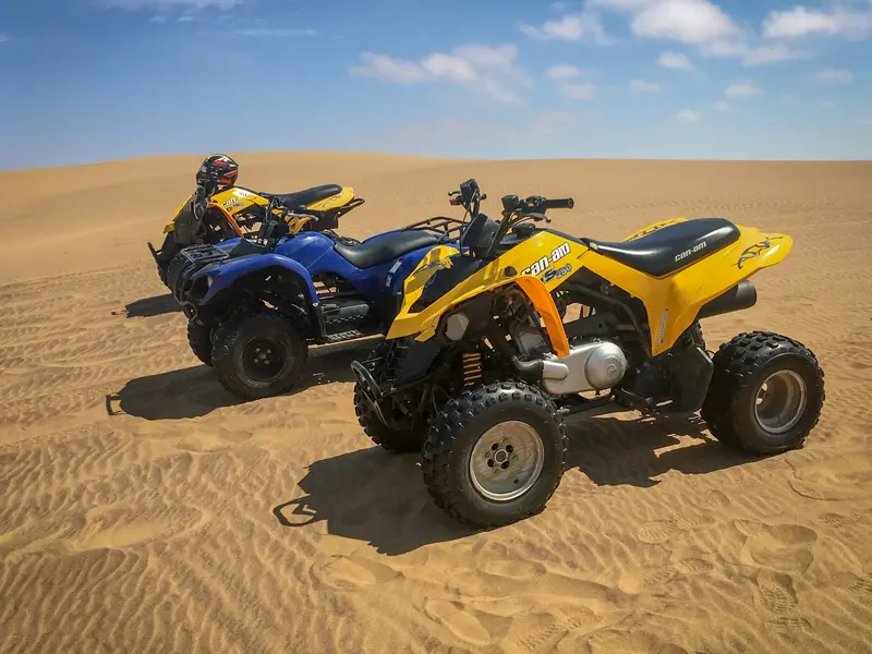 Quad biking in the desert